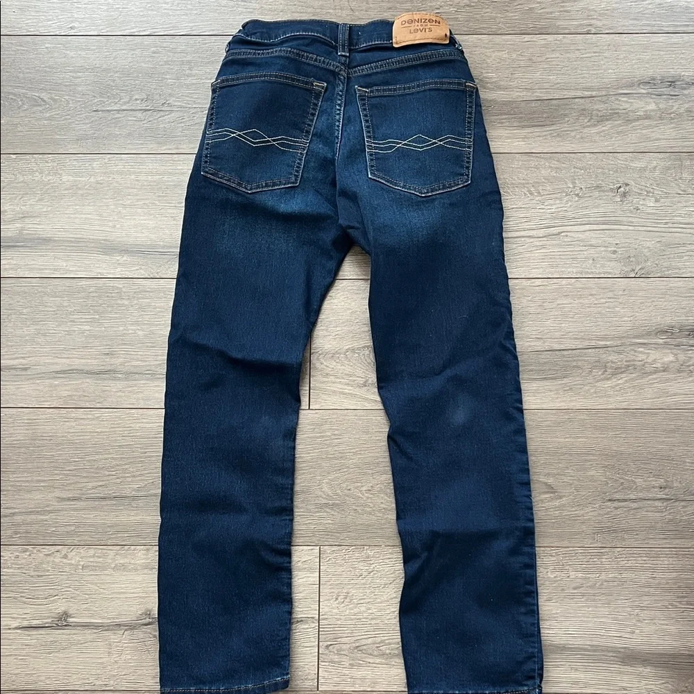 Denizen From Levi’s Boy’s Dark Blue Denim Jeans - Picture 4 of 4